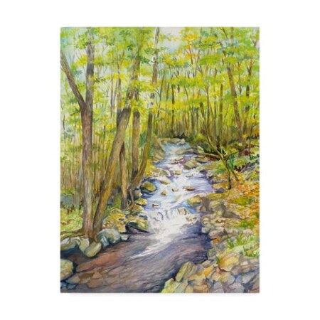 Trademark Fine Art Joanne Porter 'Running Brook' Canvas Art, 18x24 ALI30531-C1824GG